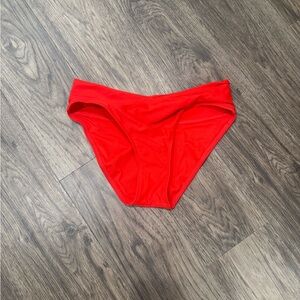 Women’s Red Crossover Bikini Bottom